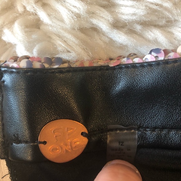 NWT | Free People | Pink Cheetah Sequin Mini Skirt - Picture 5 of 9